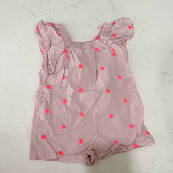 Pink polka dot Zara romper - Picture 4 of 5